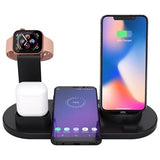 Docking Station med QI Trådløs Oplader UD15 - Sort