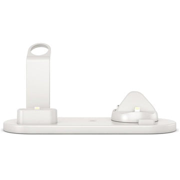 Docking Station med QI Trådløs Oplader UD15 - Hvid