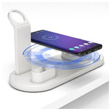 Docking Station med QI Trådløs Oplader UD15 - Hvid