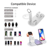 Docking Station med QI Trådløs Oplader UD15 - Sølv