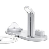 Docking Station med QI Trådløs Oplader UD15 - Sølv