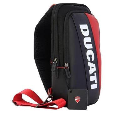 Ducati skuldertaske med justerbar skulderrem - Sort / Rød