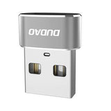 Dudao USB-adapter - USB-C hun/USB-A han - sort