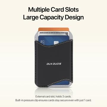 Dux Ducis Arch magnetisk MagSafe-kortholder med RFID - sort / grå