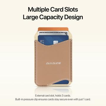 Dux Ducis Arch magnetisk MagSafe-kortholder med RFID - khaki