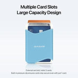 Dux Ducis Arch magnetisk MagSafe-kortholder med RFID - hvid / blå