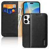 Dux Ducis Hivo iPhone 14 Pro Læderpung - Sort