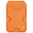 Dux Ducis Papo RFID-blokerende magnetisk kortholder og stativ - MagSafe-kompatibel - orange