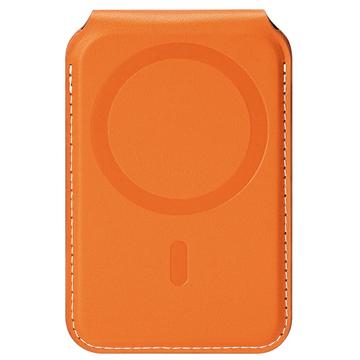 Dux Ducis Papo RFID-blokerende magnetisk kortholder og stativ - MagSafe-kompatibel - orange