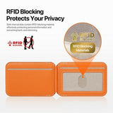 Dux Ducis Papo RFID-blokerende magnetisk kortholder og stativ - MagSafe-kompatibel - orange