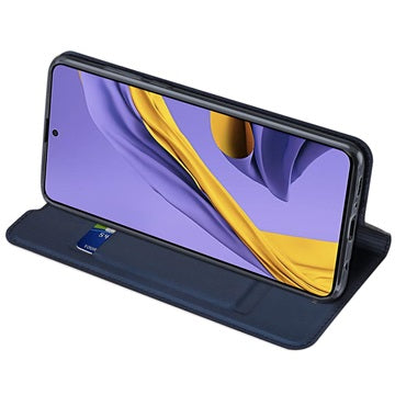 Dux Ducis Skin Pro Samsung Galaxy A51 Flip Cover med Kortholder - Mørkeblå