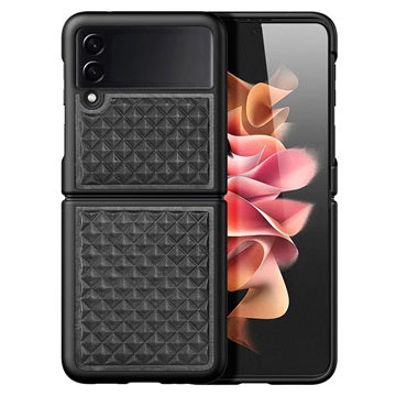 Dux Ducis Venice Samsung Galaxy Z Flip3 5G Læderbeklædt Cover - Sort