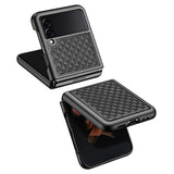 Dux Ducis Venice Samsung Galaxy Z Flip3 5G Læderbeklædt Cover - Sort