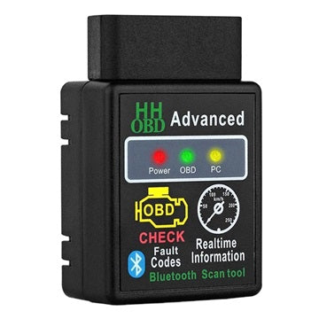 ELM327 V2.1 Bluetooth OBD2 Bildiagnostik Værktøj - Sort