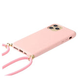 Saii Eco Line iPhone 11 Pro Biologisk Nedbrydeligt Cover med Strap - Pink