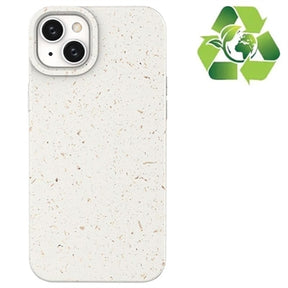 Eco Nature iPhone 14 Plus Hybrid Cover - Hvid