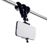 Elastisk stativ til telefon og selfie-kamera - sort