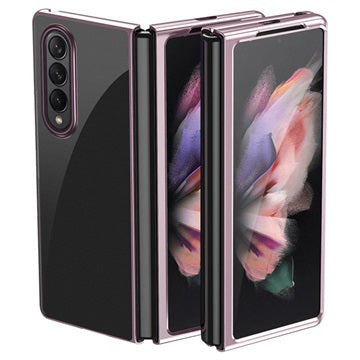 Electroplated Frame Samsung Galaxy Z Fold3 5G Cover - Rødguld