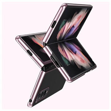 Electroplated Frame Samsung Galaxy Z Fold3 5G Cover - Rødguld