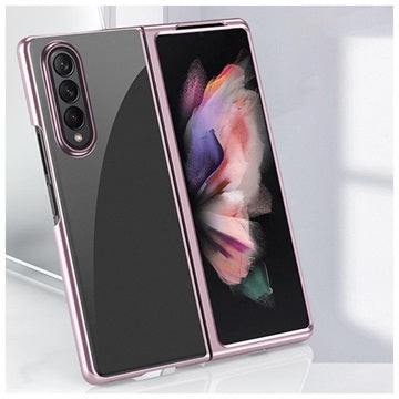 Electroplated Frame Samsung Galaxy Z Fold3 5G Cover - Rødguld