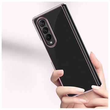 Electroplated Frame Samsung Galaxy Z Fold3 5G Cover - Rødguld