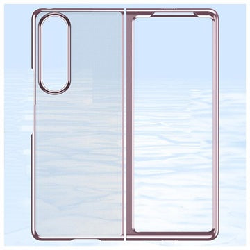 Electroplated Frame Samsung Galaxy Z Fold3 5G Cover - Rødguld