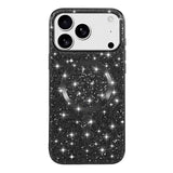 iPhone 17 Pro Galvaniseret glitter cover - MagSafe-kompatibel - Sort