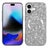 iPhone 17 Galvaniseret glitter cover - MagSafe-kompatibel - Sølv