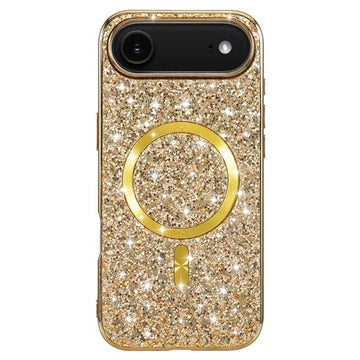 iPhone Air Galvaniseret glitter cover - MagSafe-kompatibel - Guld