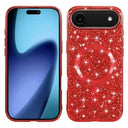 iPhone Air Galvaniseret glitter cover - MagSafe-kompatibel - rød
