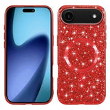 iPhone Air Galvaniseret glitter cover - MagSafe-kompatibel - rød