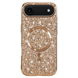 iPhone Air Galvaniseret glitter cover - MagSafe-kompatibel - rosaguld