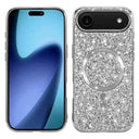 iPhone Air Galvaniseret glitter cover - MagSafe-kompatibel - Sølv