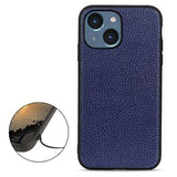 Elegant iPhone 14 Pro Max Läder Skal - Blå