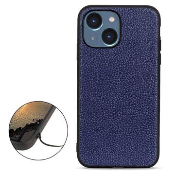 Elegant iPhone 14 Pro Max Läder Skal - Blå