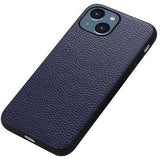 Elegant iPhone 14 Pro Max Läder Skal - Blå