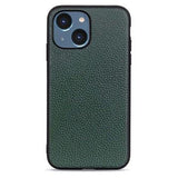 Elegant iPhone 14 Pro Max Läder Skal - Grøn