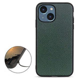 Elegant iPhone 14 Pro Max Läder Skal - Grøn