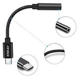 Enkay ENK-AT111 USB-C / 3.5mm AUX Adapter - Sort