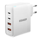 Essager ES-CD37 100W hurtigoplader - EU Stik - Hvid
