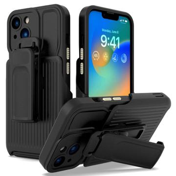 Explorer Series iPhone 14 Plus Hybrid Cover med Bælteklip - Sort