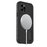 Extreme IP68 iPhone 12 Pro Magnetisk Vandtæt Taske - Sort