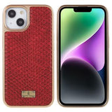 Fierre Shann Galvaniseret iPhone 14 Plus Belagt Cover - Slangeskind - Rød