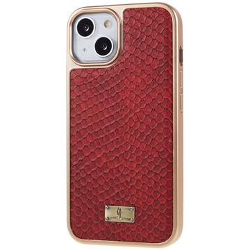 Fierre Shann Galvaniseret iPhone 14 Plus Belagt Cover - Slangeskind - Rød