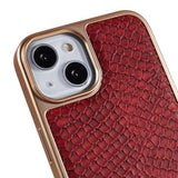 Fierre Shann Galvaniseret iPhone 14 Plus Belagt Cover - Slangeskind - Rød