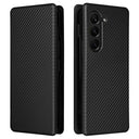 Samsung Galaxy Z Fold5 Flip Cover - Karbonfiber - Sort
