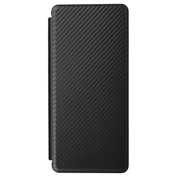Samsung Galaxy Z Fold5 Flip Cover - Karbonfiber - Sort