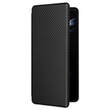 Samsung Galaxy Z Fold5 Flip Cover - Karbonfiber - Sort