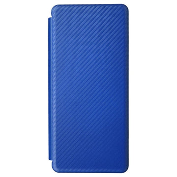 Samsung Galaxy Z Fold5 Flip Cover - Karbonfiber - Blå
