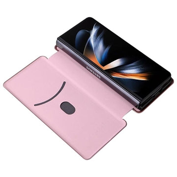 Samsung Galaxy Z Fold5 Flip Cover - Karbonfiber - Rødguld